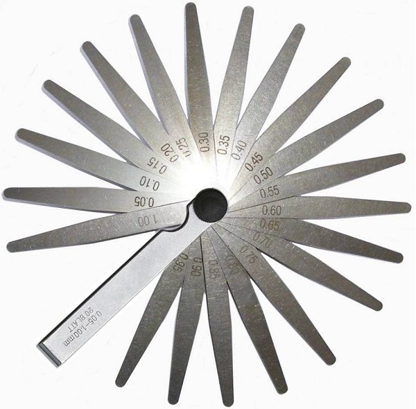 Präzisions-Fühlerlehre 0,05-0,30 mm 0,05-1,00 mm 20 Fühllehre tlg
